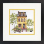 (image for) Gold Petites Yellow House Counted Cross Stitch Kit